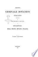 Nuovo giornale botanico italiano memorie della Società botanica italiana