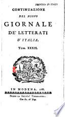 Nuovo giornale de letterati d'Italia