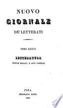 Nuovo giornale de' letterati