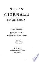 Nuovo giornale de' letterati