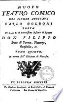 Nuovo teatro comico del sig. avvocato Carlo Goldoni poeta