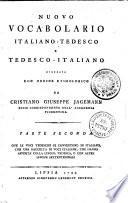 Nuovo vocabolario Italiano-Tedesco e Tedesco-Italiano