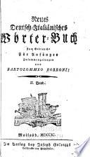 Nuovo vocabolario italiano-tedesco neues deutsch-italiänisches wörterbuch