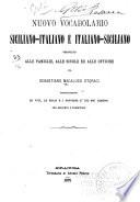 Nuovo vocabolario siciliano-italiano e italiano-siciliano