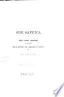 Ode saffica