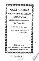 Ogni giorno un fatto storico Almanacco chronologico universale per l'anno ...