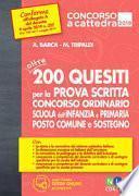 Oltre 200 quesiti per la prova scritta concorso ordinario scuola dell'infanzia e primaria posto comune e sostegno