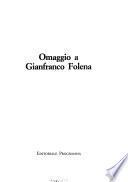 Omaggio a Gianfranco Folena