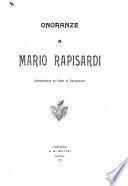 Onoranze a Mario Rapisardi