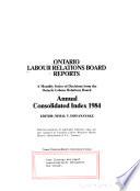 Ontario Labour Relations Board. Monthly Report - Ontario Labour Relations Board