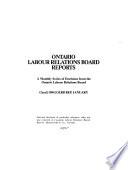 Ontario Labour Relations Board Reports