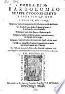 Opera di Bartolomeo Scappi