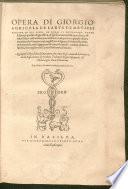 Opera di Giorgio Agricola De L'Arte De Metalli