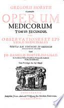 Opera medica