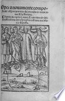 Opera novamente composta del disprezamēto del mondo in terza rima, etc. A translation, into Italian verse, by A. de Colonna