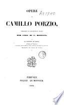 Opera, per cura di C. Monzani. La Congiura de' baroni. Storia d'Italia. Relazione del regno di Napoli
