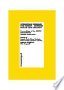 Operations research for patient - centered health care delivery. Proceedings of the XXXVI International ORAHS Conference