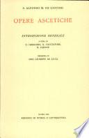 Opere ascetiche, vol. I, Introduzione generale