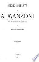 Opere complete di A. Manzoni