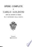 Opere complete di Carlo Goldoni