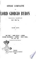 Opere complete di Lord Giorgio Byron