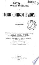Opere complete di Lord Giorgio Byron