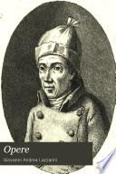 Opere del canonico Giovanni Andrea Lazzarini
