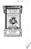 *Opere del co. Algarotti