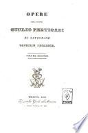 Opere del conte Giulio Perticari di Savignano