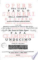 Opere Del Parde Paolo Segneri Della Compagnia Di Giesu