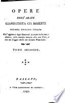 Opere dell'abate Giambatista co. Roberti ... Tomo primo [-decimoquinto]