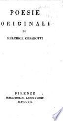 Opere dell'abate Melchior Cesarotti ...