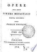 Opere dell' abate Pietro Metastasio poeta cesareo