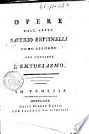 Opere dell'abate Saverio Bettinelli tomo primo [-ottavo ed ultimo!