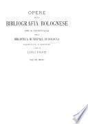 Opere della bibliografia bolognese
