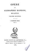 Opere di Alessandro Manzoni, Milanese