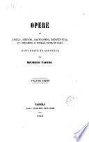 Opere di Angelo, Stefano, Bartolomeo, Bonaventura Gio. Bernardino e Tommaso Tafuri di Nardò ristampate ed annotate da Michele Tafuri