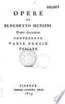 Opere di Benedetto Menzini