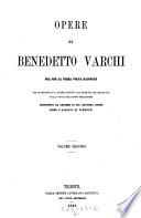 Opere di Benedetto Varchi