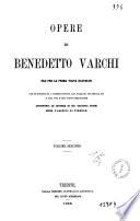 Opere di Benedetto Varchi