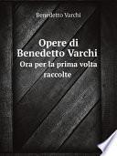 Opere di Benedetto Varchi