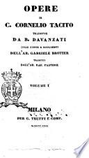 Opere di C. Cornelio Tacito tradotte da B. Davanzati