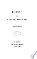 Opere di Cesare Beccaria