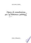 Opere di consultazione per la biblioteca pubblica