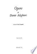 Opere di Dante Alighieri