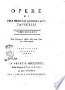 Opere di Francesco Albergati Capacelli. Tomo primo [-duodecimo]