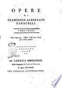Opere di Francesco Albergati Capacelli. Tomo primo [-duodecimo]