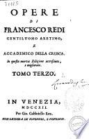 Opere di Francesco Redi