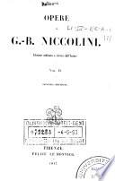 Opere di G.-B. Niccolini