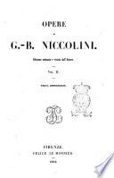 Opere di G.-B. Niccolini